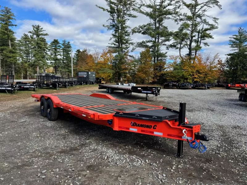 2026 Diamond C Trailers 8.5x18+4 Partial Power Tilt 23K Equipment Trailer w/Solar & Winch