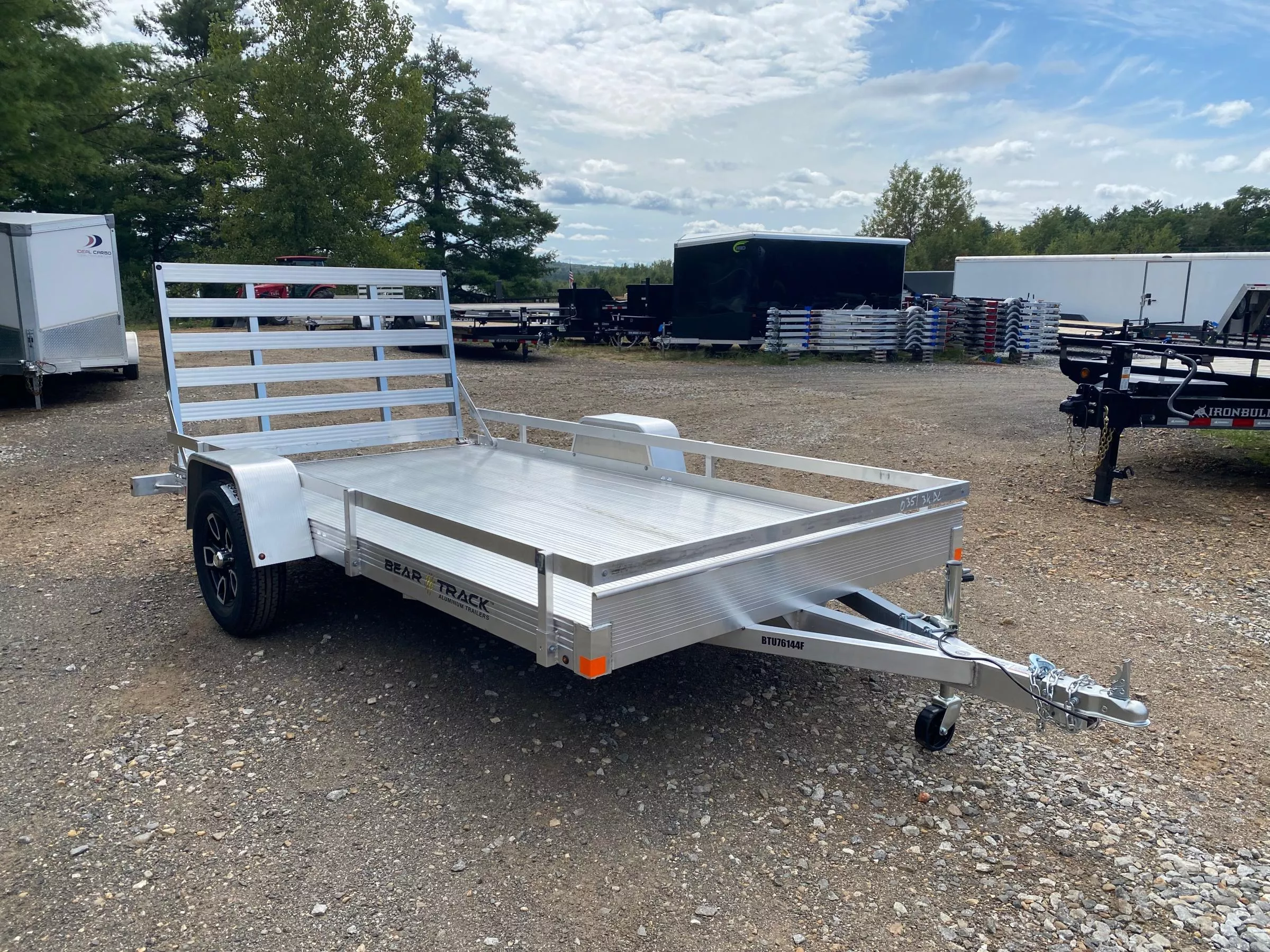 2026 Bear Track 6x12 All Aluminum 3K Utility Trailer w/Single Rail