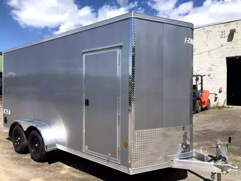 2026 E-Z Hauler 7x16 7K Aluminum Enclosed Cargo w/Spare Tire/Mount. 1580 lbs.
