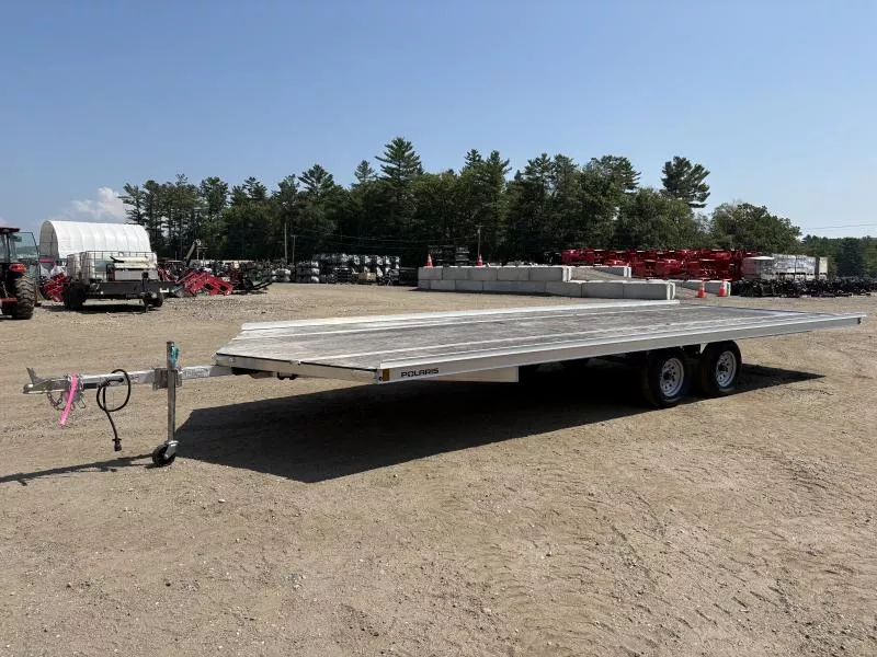 2022 Polaris 101x22 4-Place Drive-On Drive-Off Snowmobile Trailer w/Slide-In Ramp 