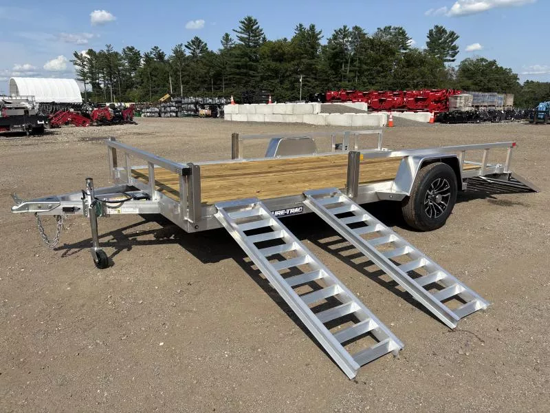 2026 Sure-Trac  7x14 Aluminum 7K Tube Top Utility w/5' Side Ramps 
