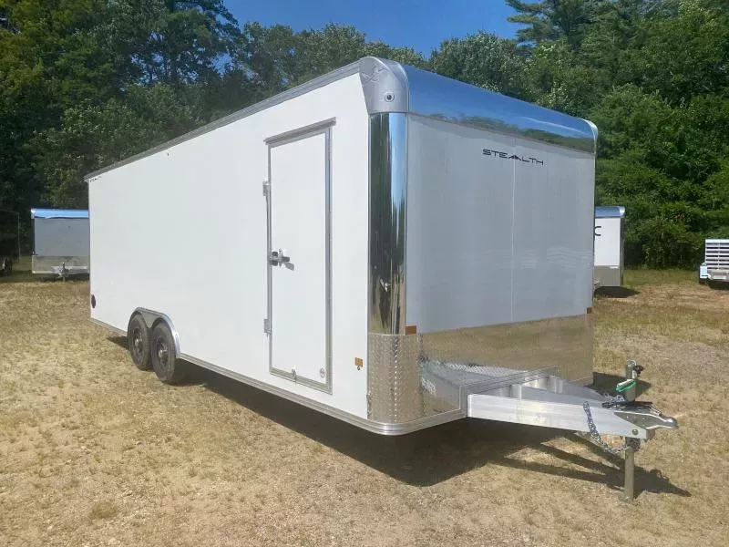 2026 Stealth Trailers 8.5x24 Aluminum 10K Enclosed Car / Racing Trailer w/Extra Height & Spoiler