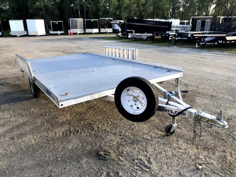 USED 2022 Mission 88x14 Aluminum Open ATV/UTV Trailer w Ramps. 475 lbs.