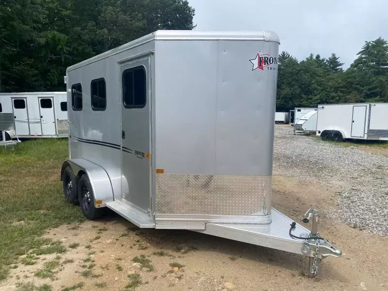 2026 Frontier Strider Series Aluminum 2-Horse Combo/Slant Load Trailer w/Front Tack & Matching Spare
