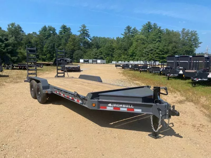 2026 Iron Bull Trailers 7x20 Powder Coated 14K Equipment Trailer w/Stand Up Ramps & Toolbox