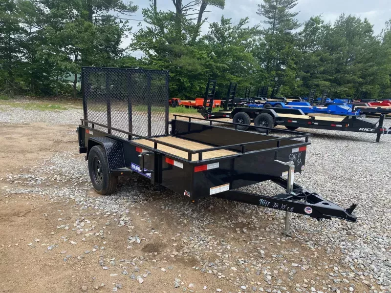2026 Sure-Trac 6x10 Powder Coated 3K High Side Utility Trailer w/Fold Flat Ramp Gate