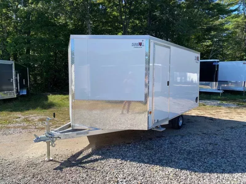 2026 Durabull Trailers 101x12 Aluminum Enclosed 2-Place Multi-Sport Snowmobile Trailer w/Galv Axle & Wheels