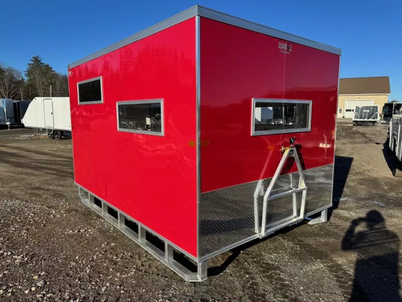 2026 Durabull Trailers 8x12 All Aluminum Ice Shack w/Locking Access Door