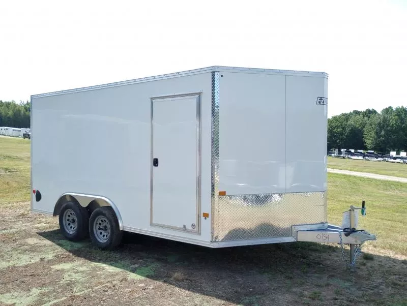 2025 E-Z Hauler 8.5x14 7K Aluminum Enclosed Cargo Trailer w/Spring Assist Ramp Door
