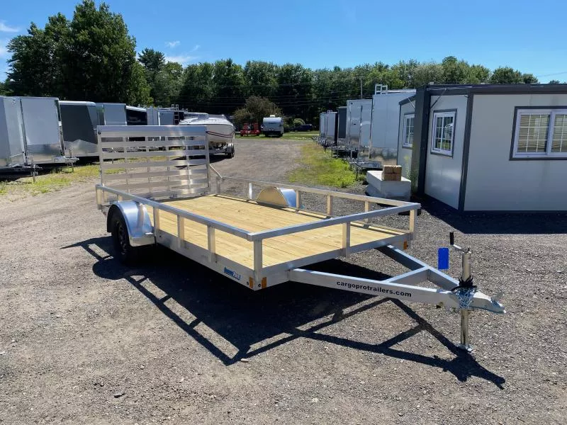 2026 CargoPro Trailers 6.5x14 Aluminum 3K Utility Trailer w/Fold Flat Rear Ramp