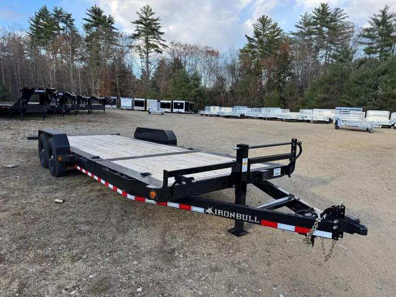 2026 Iron Bull 7x16+6 Partial Tilt 14K Equipment Trailer w/Spare Mount & D-Rings