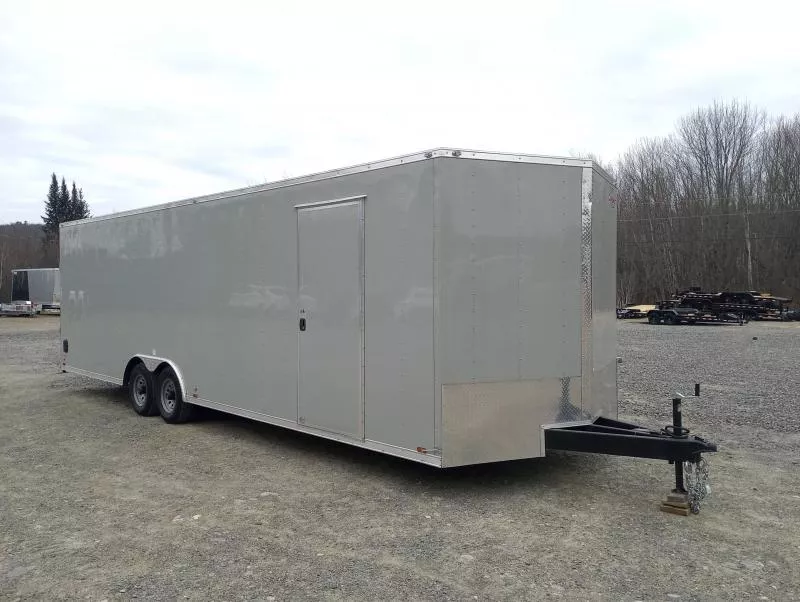 2025 Cargo Mate 8.5x28 10K Enclosed Car Hauler w/Wall Mounted E-Track, Rear Stabilizer Jacks, Motorcycle Wheel Chock