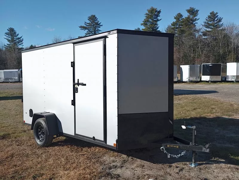2026 Covered Wagon 6x12 Enclosed Cargo w/Blackout Package, Polycore Siding, D-Rings, Spring Assist Ramp
