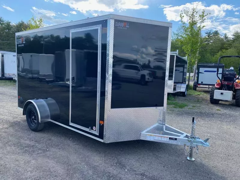 2026 Durabull Trailers 7x12 Aluminum Enclosed 3K Cargo Trailer w/Spring Assist Ramp Door