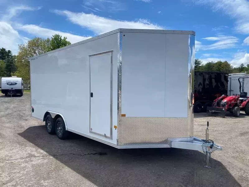 2026 Stealth Trailers 8.5x18 Aluminum 7K Cargo Trailer w/Extra Height, Cargo PKG, & Spoiler