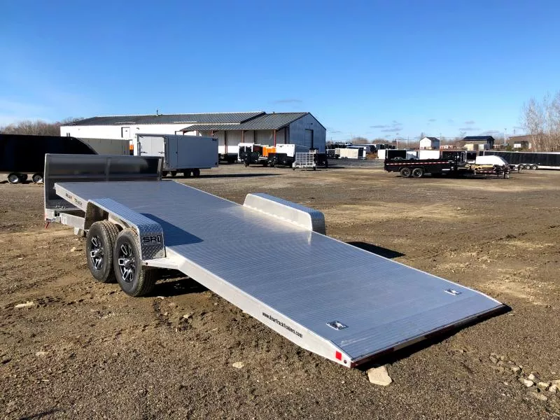 2024 Bear Track 7x20 10K Aluminum Tilt Deck Car Hauler w/Aluminum Wheels, 5-Year Warranty Tilt Trailer