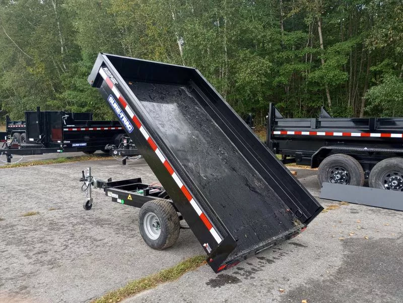 2025 Sure-Trac 4.5x8 Powder Coated Hydraulic Dump w/Ramps