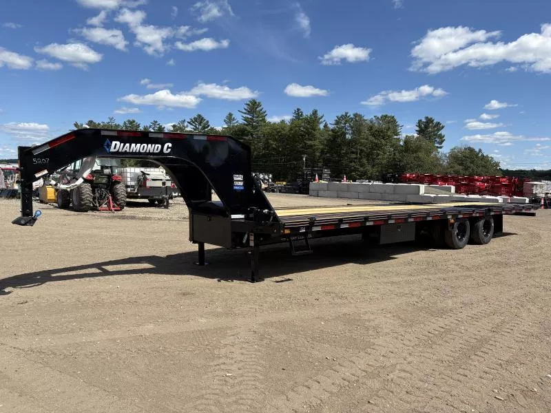 2026 Diamond C Trailers  8.5x32 25.9K Gooseneck Equipment Trailer w/ Blackwood Decking & Spare Mount