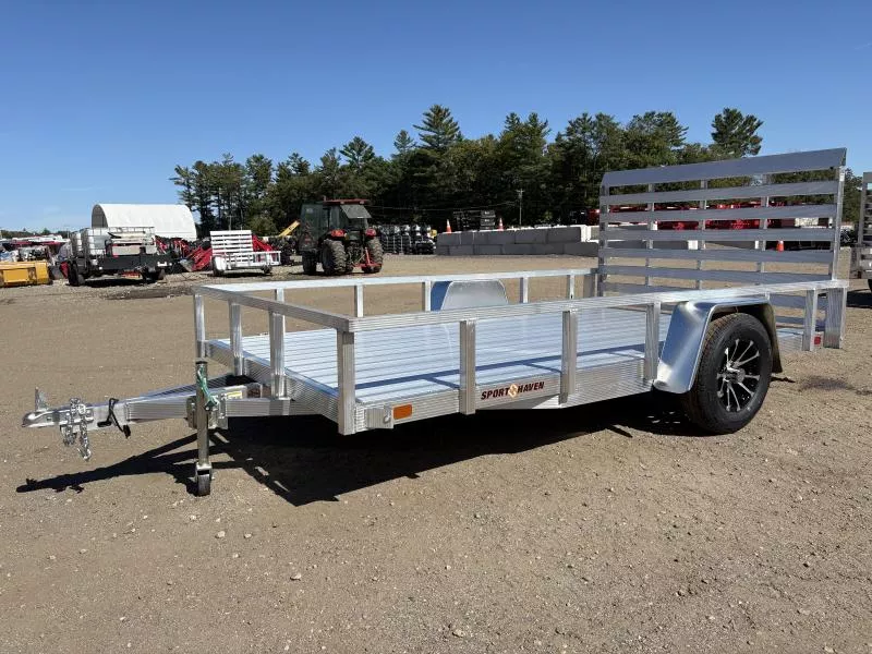 2026 Sport Haven 7x12 3K Aluminum Utility Trailer w/Aluminum Decking
