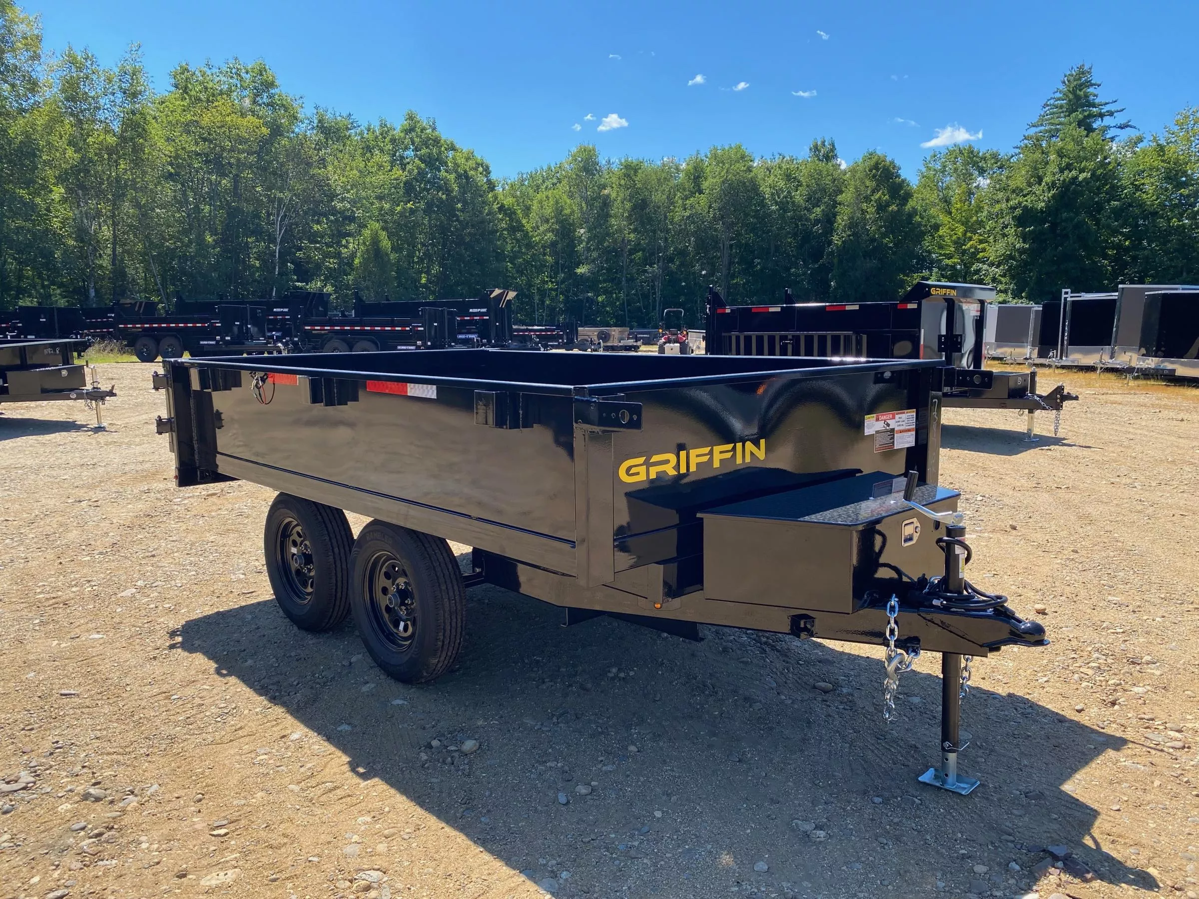 2025 Griffin Trailers 6x10 Powder Coated 7K Deckover Dump Trailer