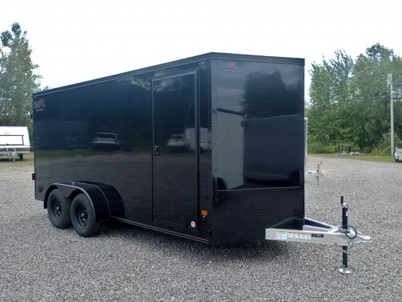 2026 Durabull 7x16 7K Aluminum Enclosed Cargo w/Blackout Package, Barn Doors