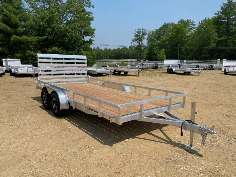 2026 Sport Haven 7x16 Aluminum 7K All Terrain Utility Trailer w/Fold Flat Rear Ramp