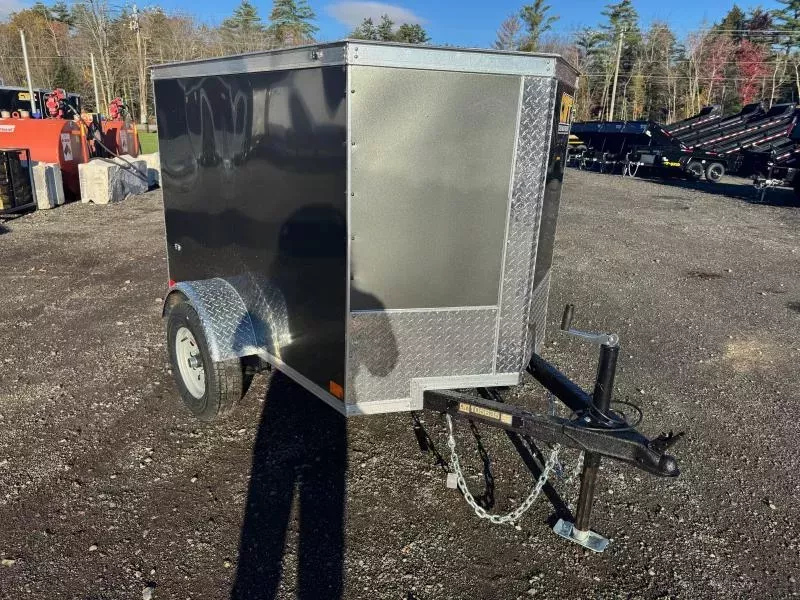 2026 Covered Wagon Trailers 4x6 Enclosed 2K Cargo Trailer w/Single Swing Door 