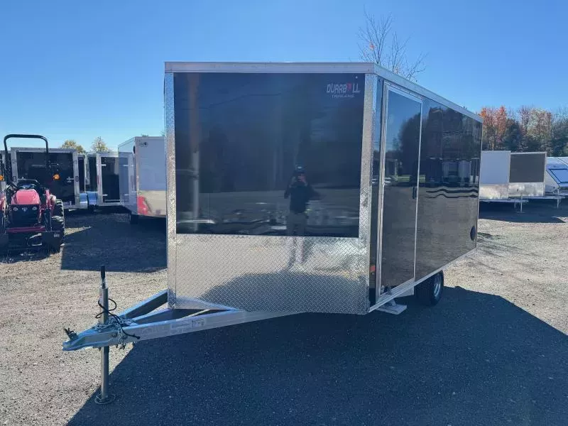 2026 Durabull Trailers 101x12 Aluminum Enclosed 2-Place Multi-Sport Snowmobile Trailer w/Snow Package