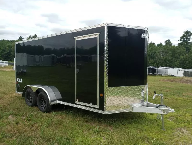 2026 E-Z Hauler XLT 7x16 7K Pro Series Aluminum Enclosed Cargo w/Spring Assist Rear Ramp