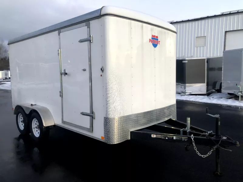 USED 2018 Carry-On 7X14 7K Enclosed Cargo Trailer/Double Barn Doors. 2475 lbs.