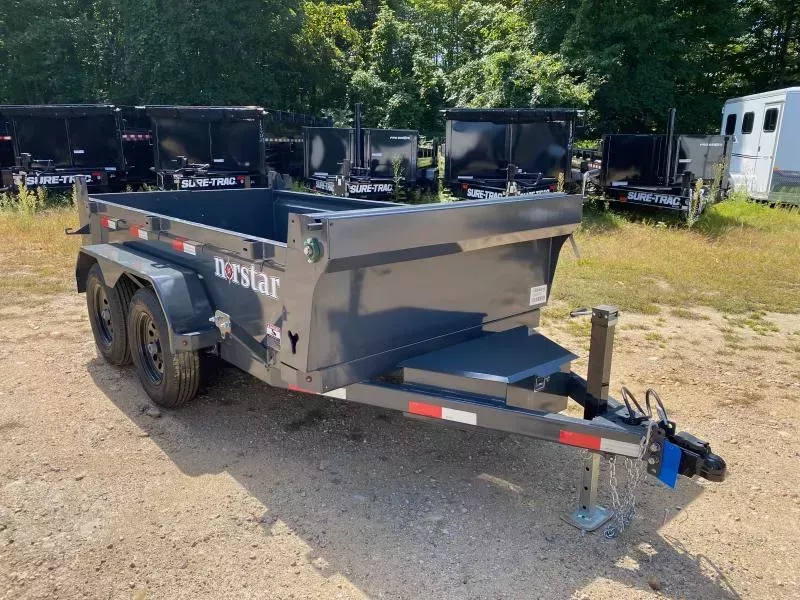 2026 Norstar 5x10 Powder Coated 7K Single Ram Dump Trailer w/Ramps & D-Rings