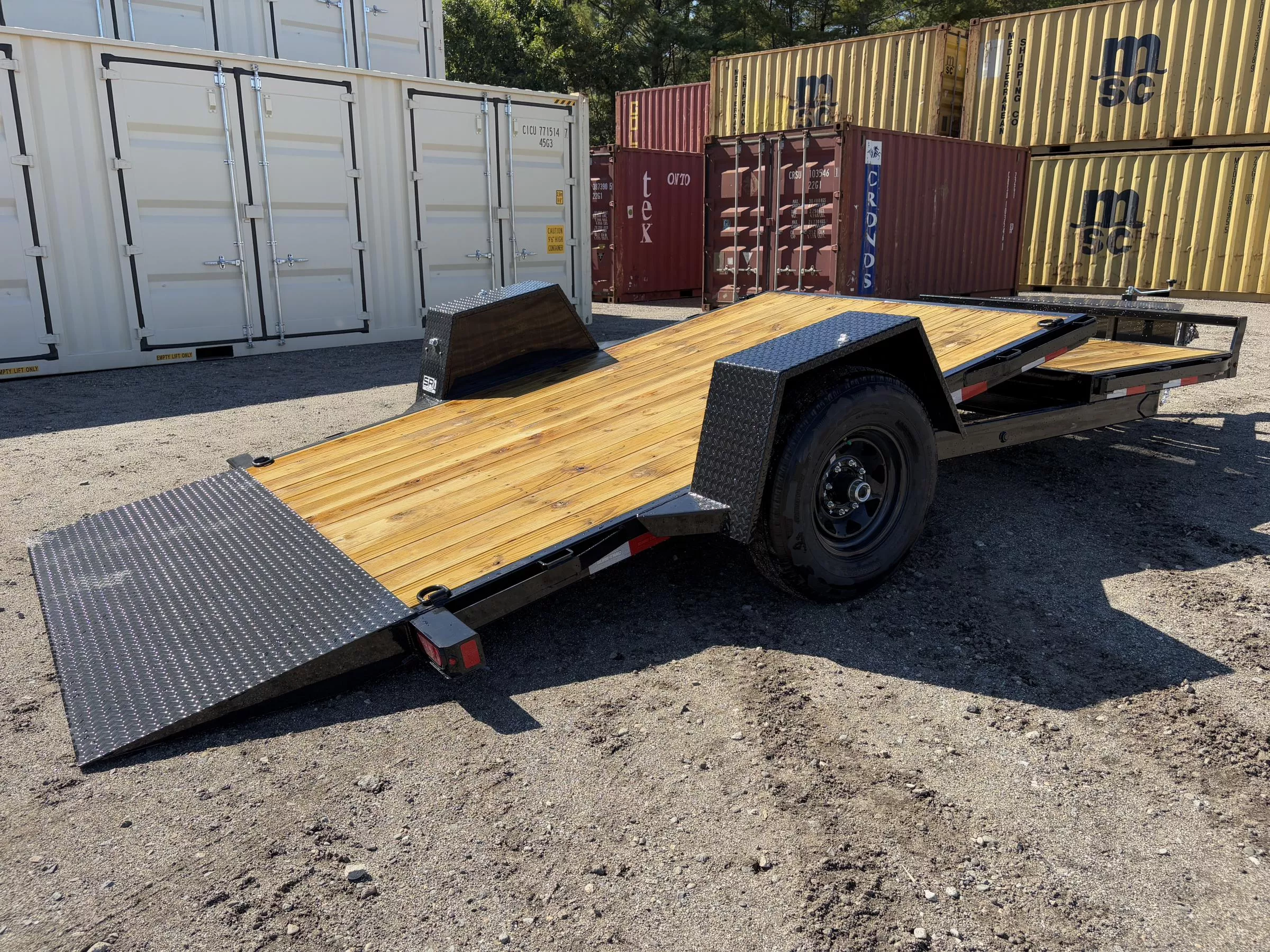 2026 Sure-Trac 6.5x12+4 Powder Coated 7.8K Single Axle Tilt