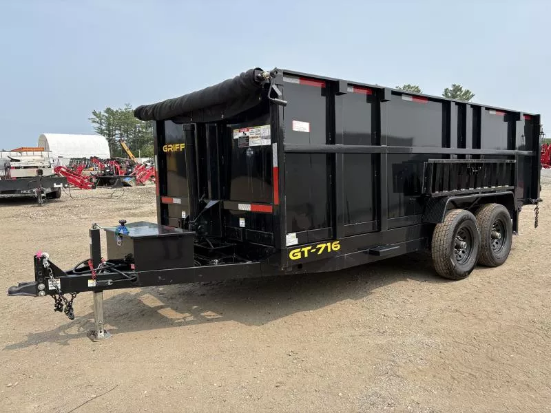 2024 Griffin Trailers  7x16 14K Telescopic Dump w/48” High Sides