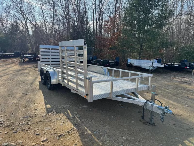 2022 Sport Haven 7x16 Aluminum 7K Deluxe Landscape Trailer w/Side Load Ramp