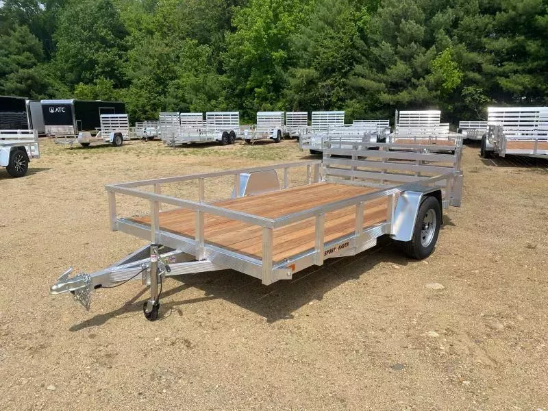 2025 Sport Haven 7x12 Aluminum Utility Trailer w/Bi-Fold Rear Ramp