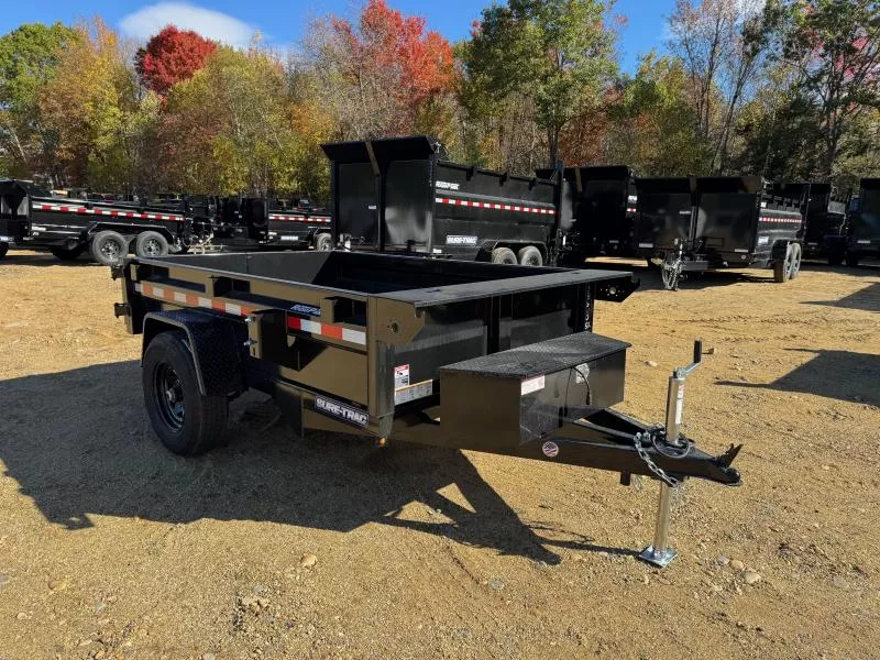 2026 Sure-Trac 5x8 Low Profile 5K Powder Coated Dump Trailer