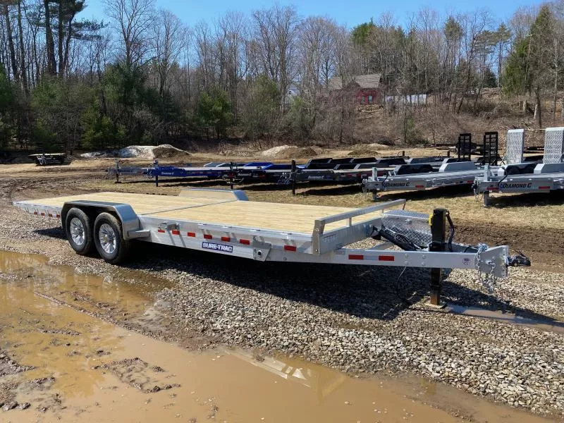 2026 Sure-Trac 7x24 Aluminum 14K Power Tilt Equipment Trailer w/Removable Fenders