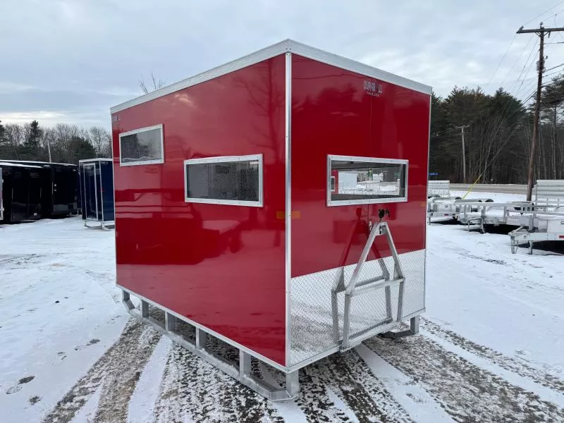 2026 Durabull Trailers 6x10 All Aluminum Ice Shack w/Locking Access Door