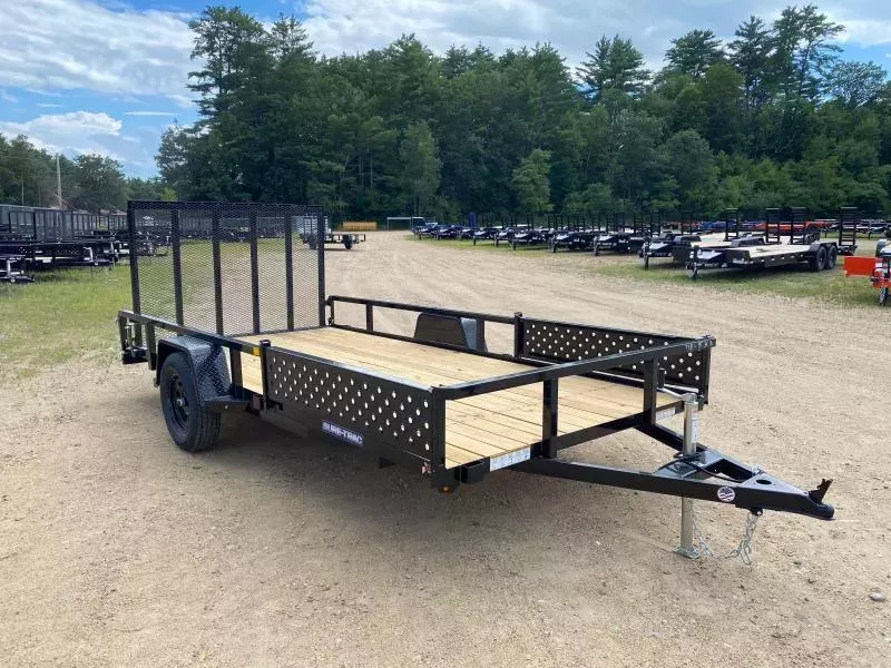 2026 Sure-Trac 7x14 Powder Coated 3K ATV Trailer w/Spare Tire Mount and Ramps
