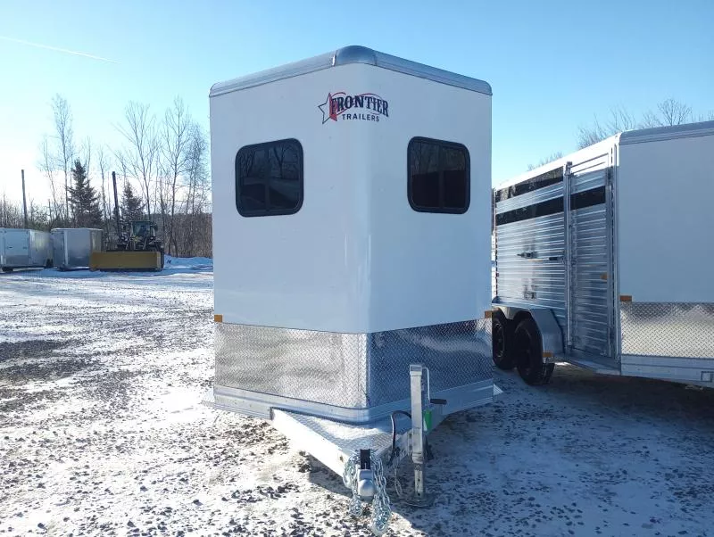 new Horse Trailers Frontier Trailers  for sale, in Manchester, ME Thumbnail 3