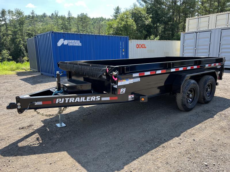 2025 PJ Trailers 7x14 14K Low Profile Dump w/Tarp Kit & Ramps