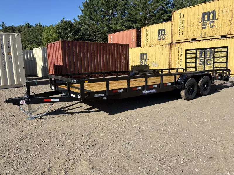 2026 Sure-Trac 7x22 10K Powder Coated Tube Top Utility Trailer w/Rear Ramp Gate