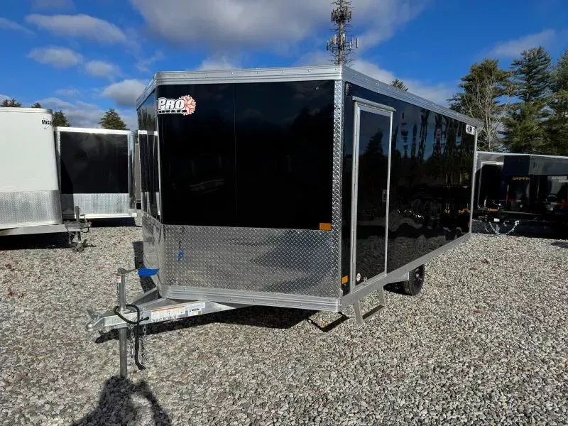 2026 SnoPro Trailers 101x14 Aluminum 2/3-Place Enclosed Snowmobile Trailer w/Caliber Mats & Guides