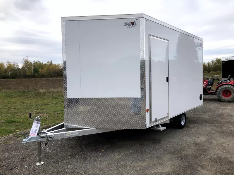 2026 Durabull 101x12 2-Place Aluminum Snowmobile Trailer w/Galvanized Package