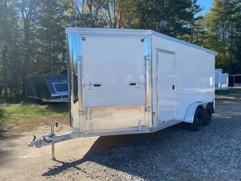 2026 Stealth Trailers 7x14+4.5 Aluminum 2-Place Enclosed Snowmobile Trailer w/Extra Height & Spoiler