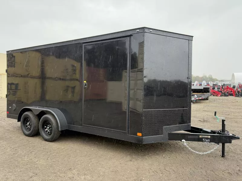 2026 Covered Wagon Trailers 7x16 Enclosed Cargo Trailer w/Blackout Package 