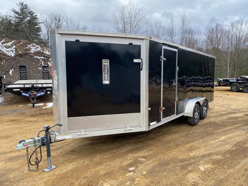 2013 NEO Trailers 7x18+4 Aluminum Enclosed 7K Snowmobile Trailer w/Track Mats & Ski Guides