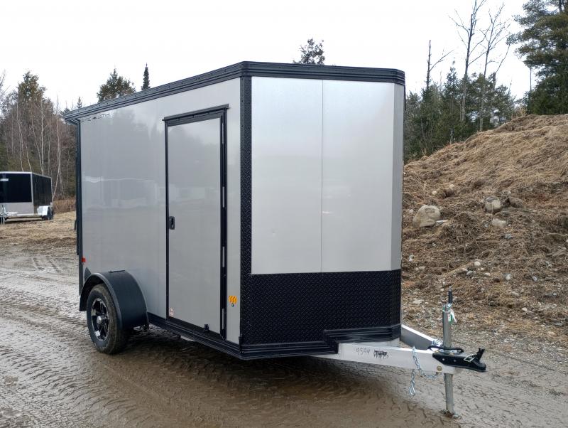 2025 Stealth Trailers 6.5x10 Aluminum Enclosed Cargo w/Extra height, Blackout Package, Canopy, Aluminum Wheels