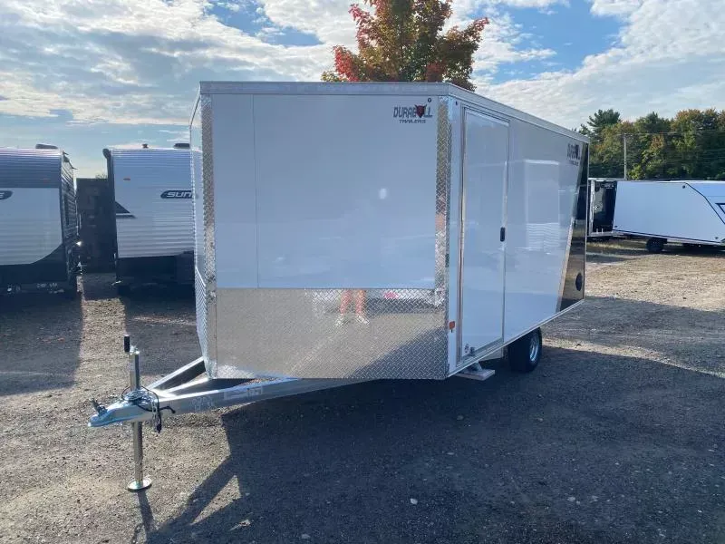 2026 Durabull Trailers 101x12 Aluminum Enclosed 2-Place Multi-Sport Snowmobile Trailer w/Galv Axle & Wheels