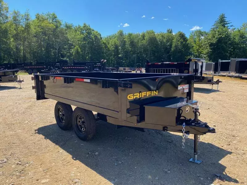 2026 Griffin Trailers 6x10 Powder Coated 7K Deckover Dump Trailer
